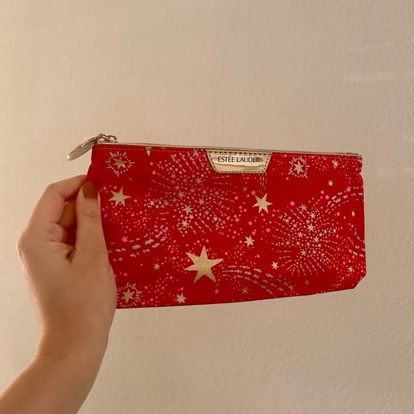 Estee Lauder Red Gold Star Constellation Cosmetics
Makeup Bag- NEW! - Picture 2 of 9